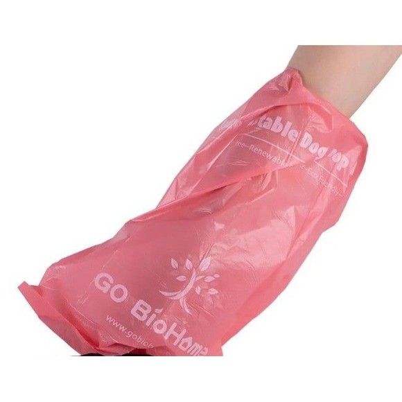 60 Compostable Dog Waste Bags - Pink - Picture 7 of 7